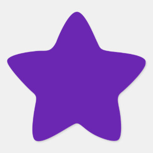 Adesito Estrela Roxo Vibrante Sólido Branco