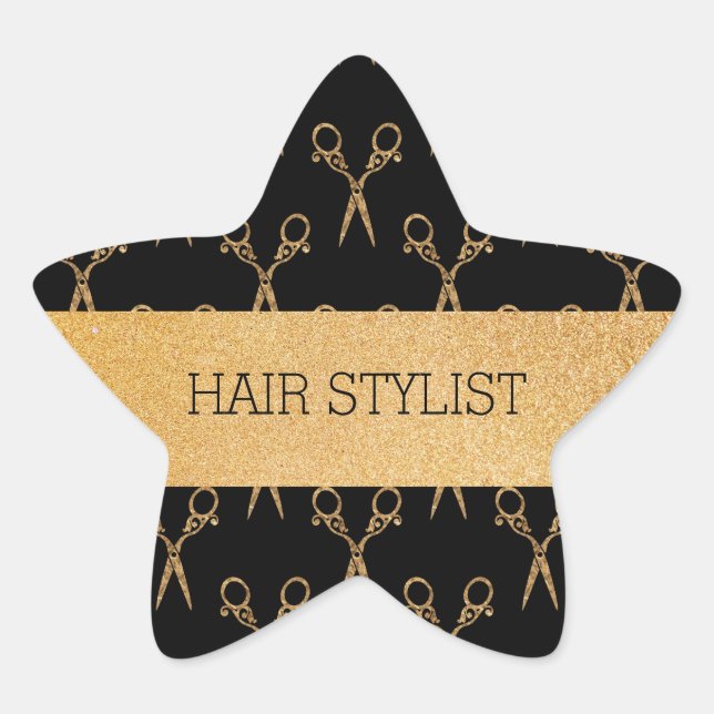 Adesito Estrela Salon Shears Glitter Hair Stylist (Frente)
