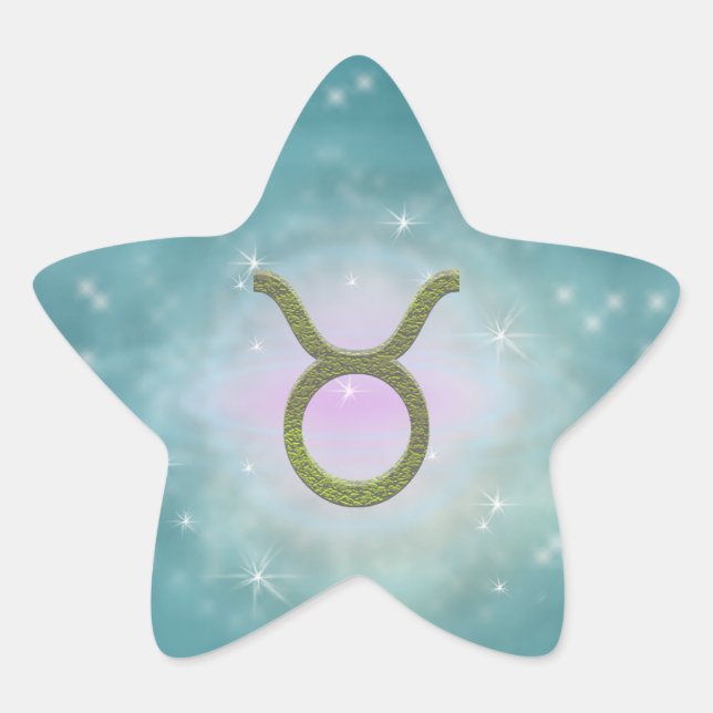 Adesito Estrela Selecionar Cor Taurus Zodiac Sinal Astrológico (Frente)
