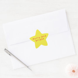 Adesito Estrela selo de envelope Alegre e Brilhante