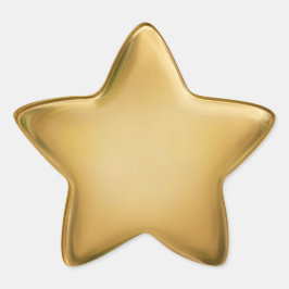 Adesito Estrela Selo de Folha de Ouro 3D Medalha de Conquista Estr