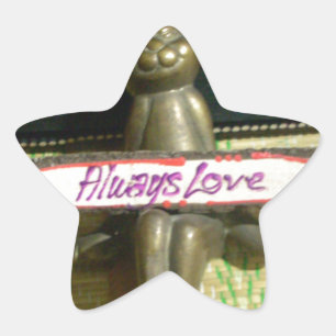 Adesito Estrela Sempre Ame o Design de Arte Inspiradora do Coelho