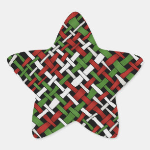 Adesito Estrela Serapilheira tecida colorida gráfica sazonal