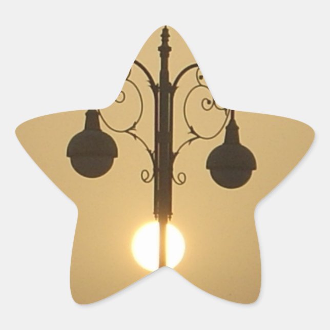 Adesito Estrela Serene Victorian Street Lamp Sunset Sky (Frente)