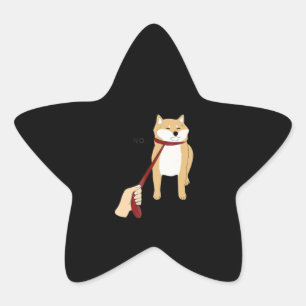 Adesito Estrela Shiba inu design engraçada para cães não