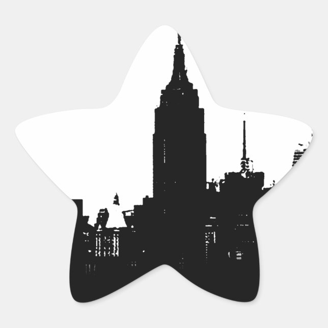 Adesito Estrela Silhouette Black White New York (Frente)