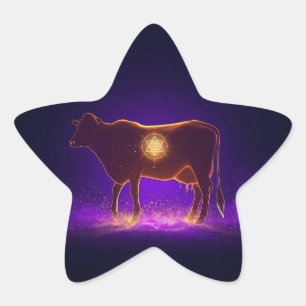 Adesito Estrela Silhueta de Vaca Divina   Govardhan Puja Espiritua