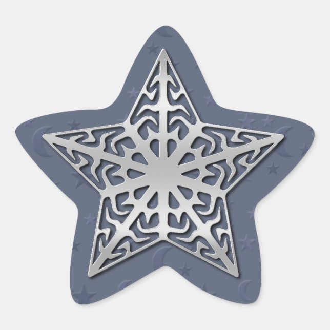 Adesito Estrela Silver Filigree Star (Frente)