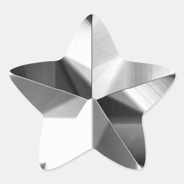 Adesito Estrela Silver Star Sticker (Frente)