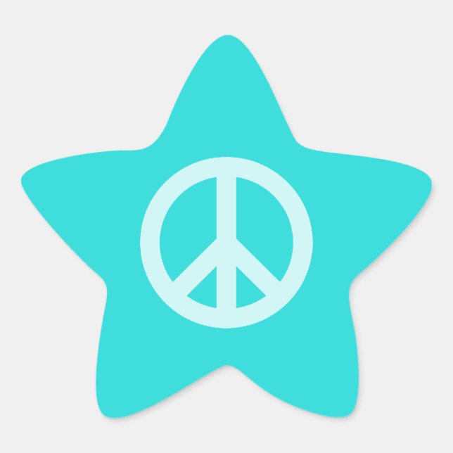 Adesito Estrela Símbolo de Paz Aqua Suave (Frente)