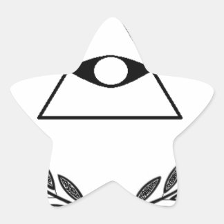 Adesito Estrela Símbolo F&AM de todas as crias oculares