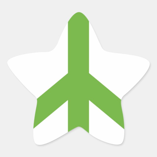 Adesito Estrela Símbolo Verde de Paz (Frente)