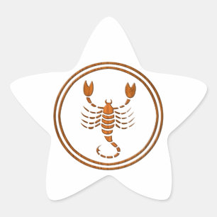 Adesito Estrela Sinal de madeira da astrologia do escorpião do