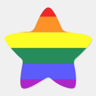 Adesito Estrela Sinalizador arco-íris do orgulho LGBT