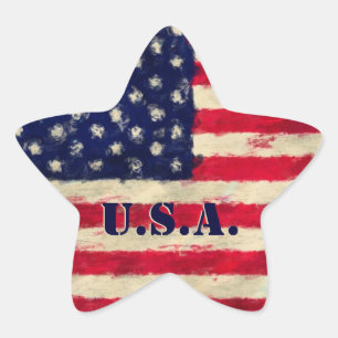 Adesito Estrela Sinalizador dos Estados Unidos Estilo de Arte de P