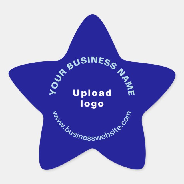 Adesito Estrela Site comercial no Blue Star Shell Sticker (Frente)