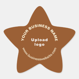 Adesito Estrela Site comercial no Brown Star Shforma Sticker