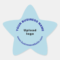 Site comercial no Light Blue Star Shforma Sticker