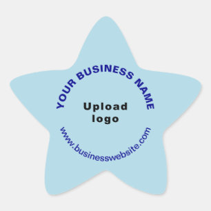 Adesito Estrela Site comercial no Light Blue Star Shforma Sticker