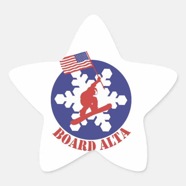 Adesito Estrela Snowboard Alta (Frente)