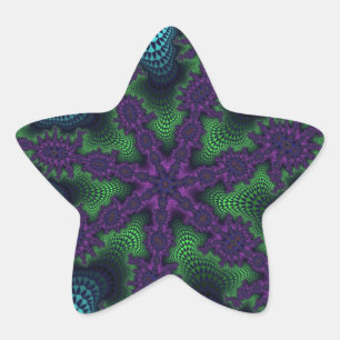 Adesito Estrela Starburst Verde e Teal