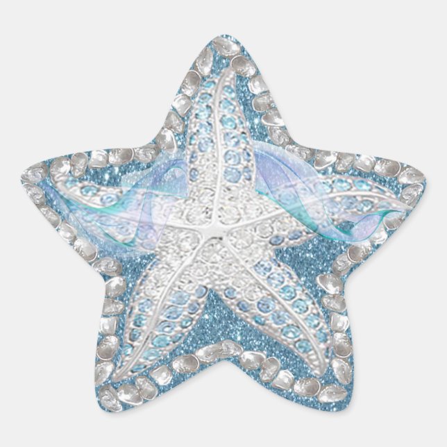 Adesito Estrela Starfish Gem Graphic Sticker (Frente)