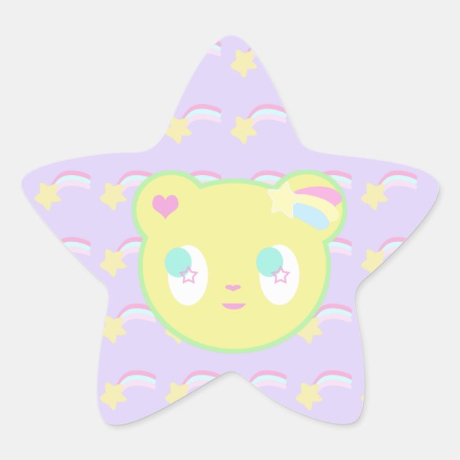 Adesito Estrela Starry Bear Sticker (Frente)