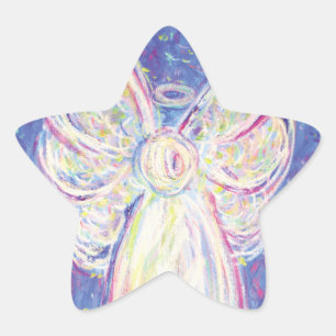Adesito Estrela Starry Night Angel Art Decal Stickers