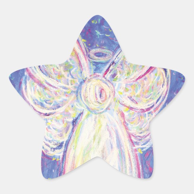Adesito Estrela Starry Night Angel Art Decal Stickers (Frente)
