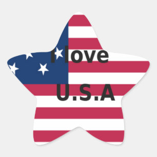 Adesito Estrela Stars & Stripes & Love: Um Design Patriótico dos E