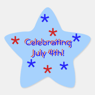 Adesito Estrela Sticker - estrela de 4 de julho