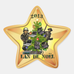 Adesito Estrela sticker LAN de Natal 2013