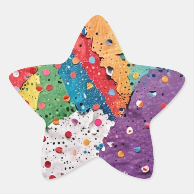 Adesito Estrela Stickers for Kids' Party (Frente)