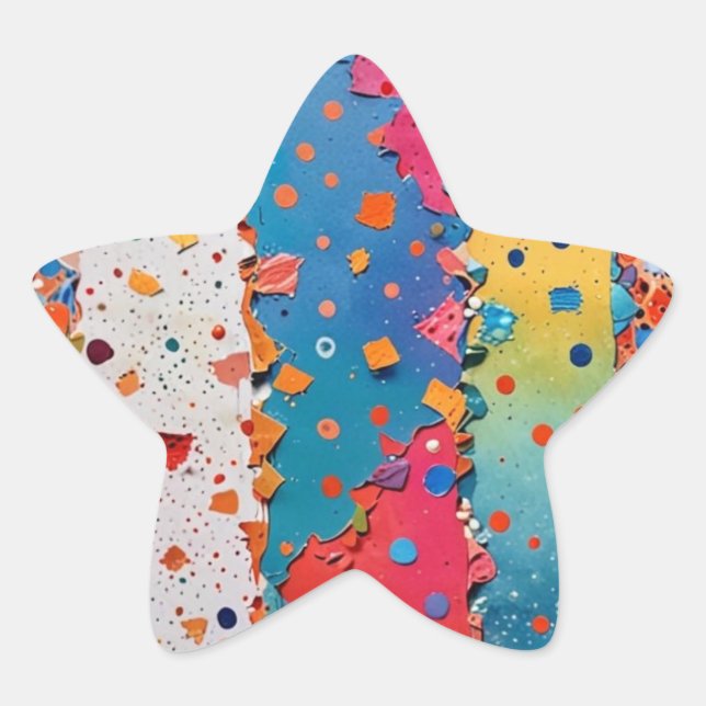 Adesito Estrela Stickers for Kids' Party (Frente)