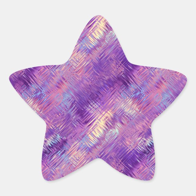 Adesito Estrela Textura de Gel de Cristal Roxo Ametist (Frente)