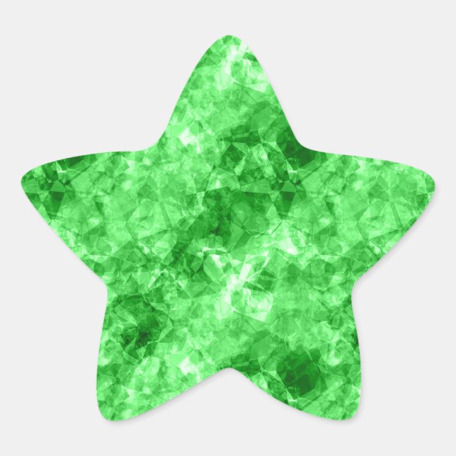 Adesito Estrela Textura verde amassada (Frente)