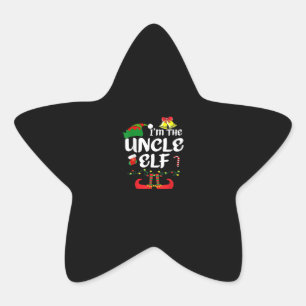 Adesito Estrela Tio ELF Engraçado Presente de Natal Presente da