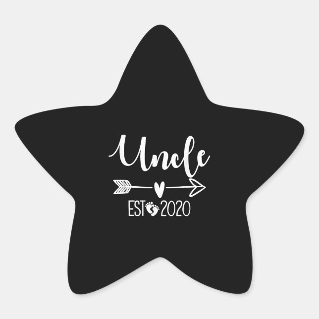 Adesito Estrela Tio Est 2020 Coração Adora Presentes de Natal (Frente)