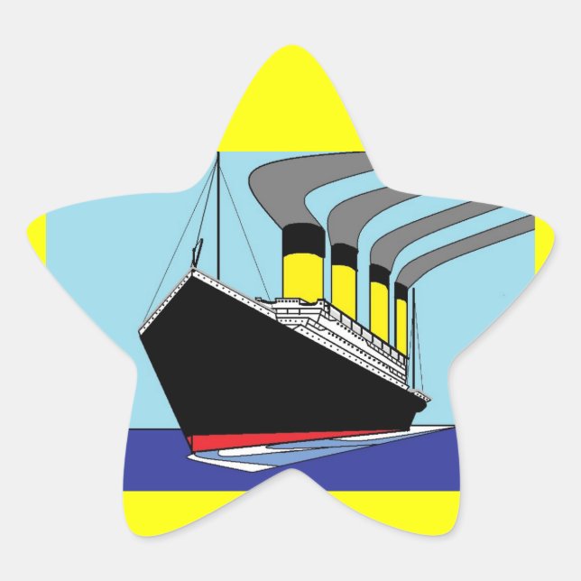 Adesito Estrela Titanic star sticker (Frente)