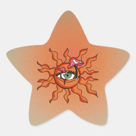 Adesito Estrela Todos os Raios de Cogumelo Vendo Sol