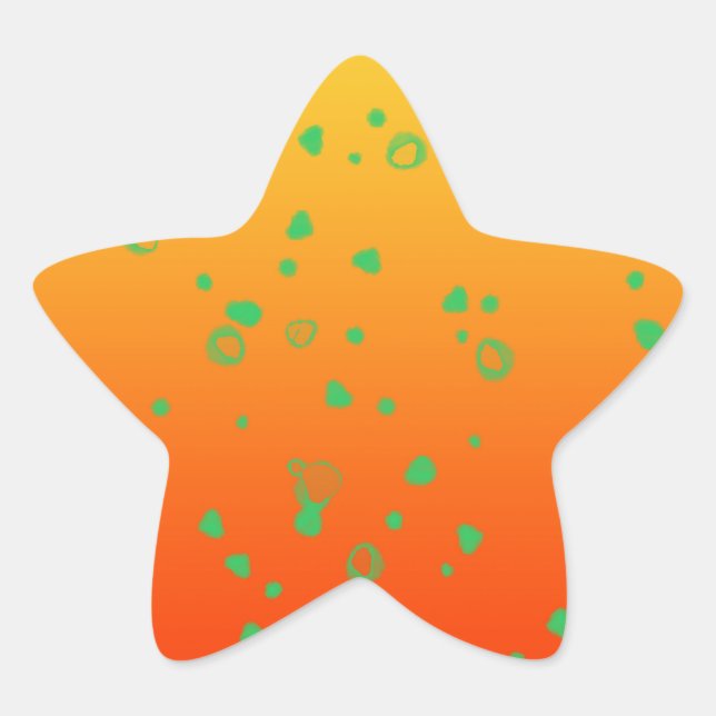 Adesito Estrela Tons de Laranja (Frente)