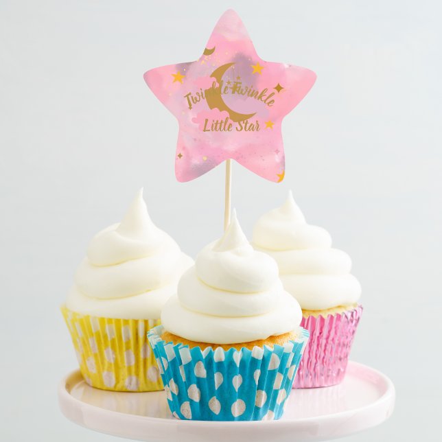 Adesito Estrela Tópicos de Cupcake de Estrelas Brilhante (Criador carregado)