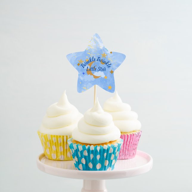 Adesito Estrela Tópicos de Cupcake de Estrelas Brilhante (Criador carregado)