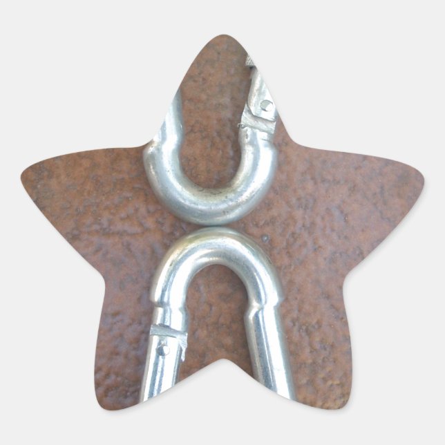 Adesito Estrela Trancado: Design de Trava de Carabiner de Aço Durá (Frente)