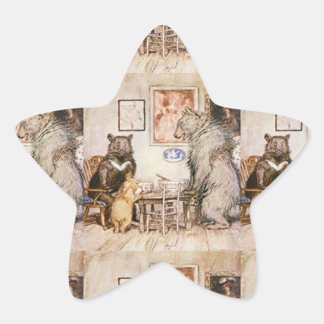 Adesito Estrela Três Ursos Sem Goldie (Frente)