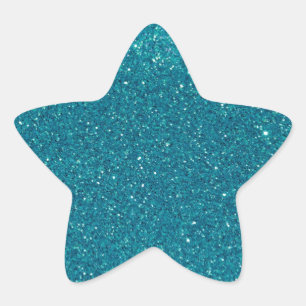 Adesito Estrela Turquesa Glitter Sparkles