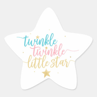 Adesito Estrela Twinkle Twinkle Pequena Chá de Revolução de Gênero