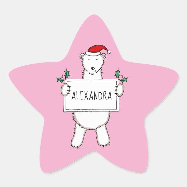 Adesito Estrela Urso Polar (Frente)