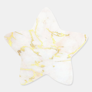 Adesito Estrela Vazio Modelo Dourado Marble Adicione Seu Texto Mod