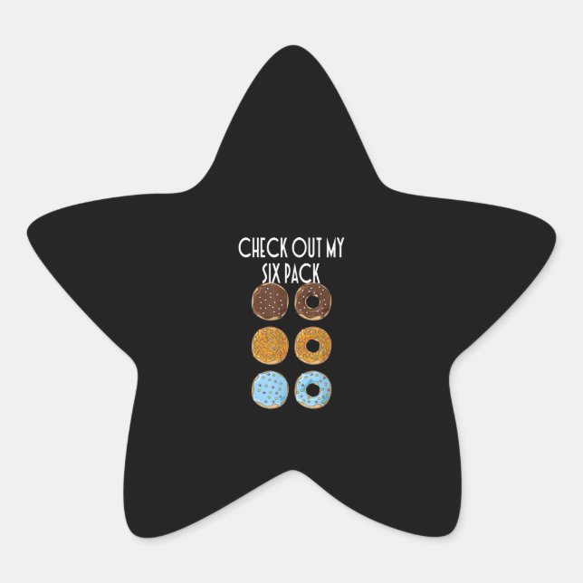 Adesito Estrela Veja Meu Gym De Rosquinha De Seis Pacotes (Frente)